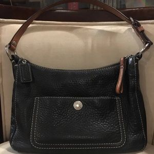 Leather Coach Purse Shoulder Bag